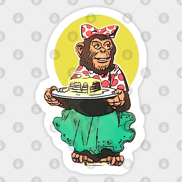 Cook monkey Sticker by Marccelus